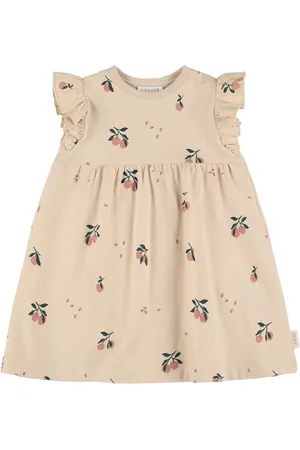 Liewood Peach Print Cotton Jersey Dress