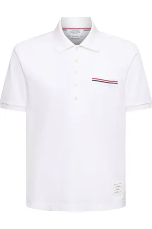 Thom Browne Mercerized Cotton Piquet Polo