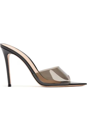 Gianvito Rossi 105mm Elle Plexi Sandal Mules