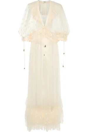 Chloé Embroidery Lace Lingerie Long Dress