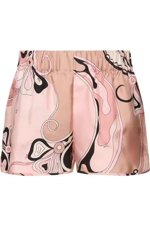 Puccini Printed Silk Twill Shorts