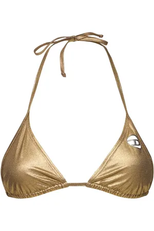 Diesel Lady Logo Triangle Bikini Top