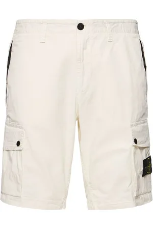 Stone Island Stretch Cotton Logo Patch Shorts