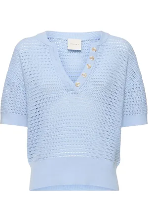 Varley Callie Boxy Knit Polo Sweater
