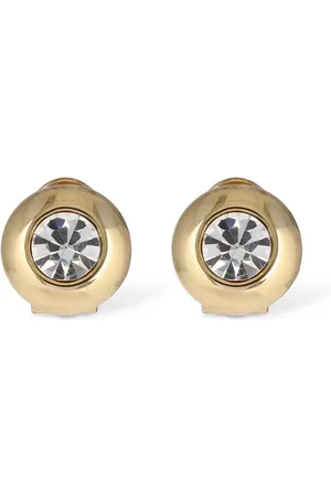 AREA Crystal Dome Stud Earrings