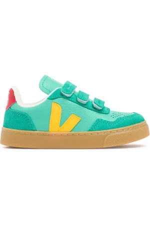 Veja Small V-90 O.t. Leather Strap Sneakers
