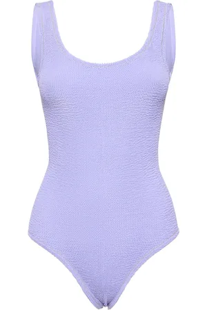Reina Olga Papaia Crinkled One Piece Swimsuit