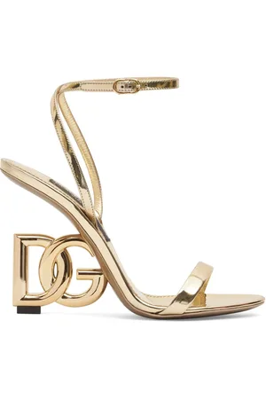 Dolce & Gabbana 105mm Keira Metallic Leather Sandals