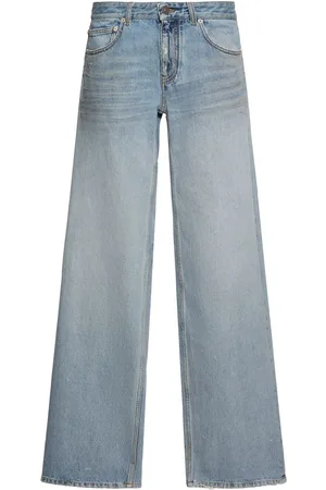 Balenciaga Wide Leg Baggy Cotton Pants
