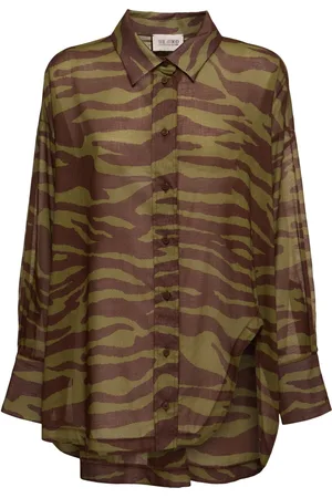 The Attico Zebra Print Muslin Shirt