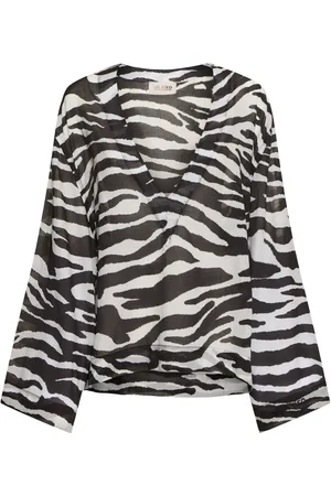 The Attico Zebra Print Muslin Shirt
