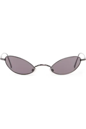 Acne Studios Mirrored Mini Oval Sunglasses