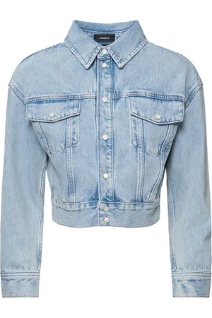 WARDROBE.NYC Cropped Denim Jacket