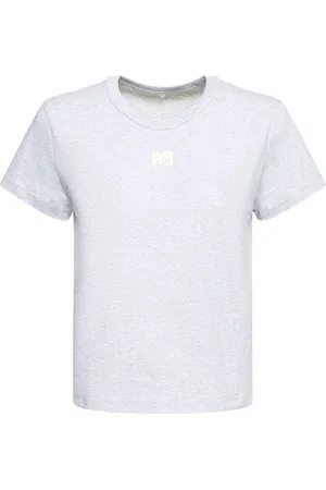 Alexander Wang Essential Shrunk Cotton Jersey T-shirt