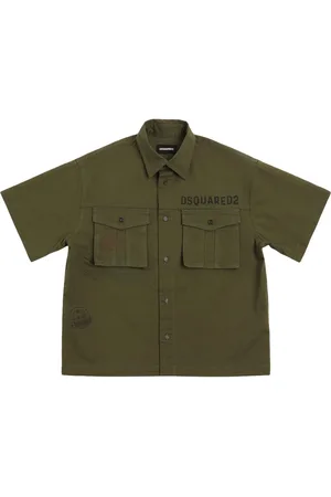 Dsquared2 Stretch Cotton Gabardine Shirt