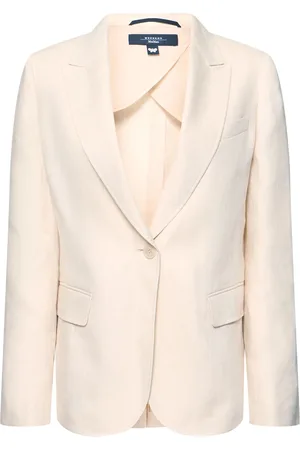 Max Mara Nalut Linen Canvas Single Breast Blazer