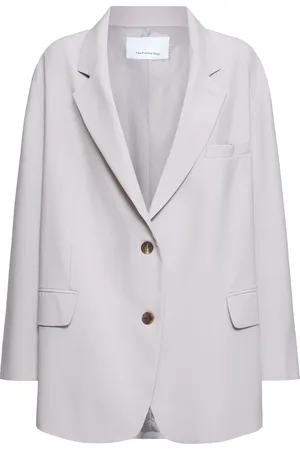The Frankie Shop Bea Oversized Tech Twill Blazer