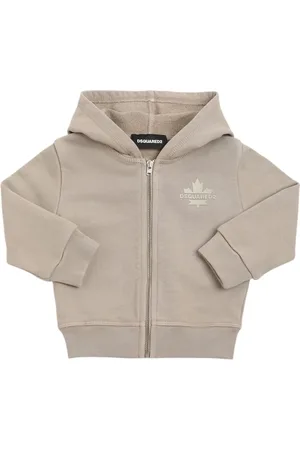 Dsquared2 Printed Cotton Zip-up Hoodie