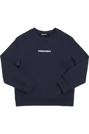 Dsquared2 Printed Cotton Crewneck Sweatshirt