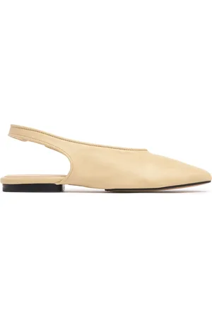 Soeur 10mm Emmett Leather Slingback Flats