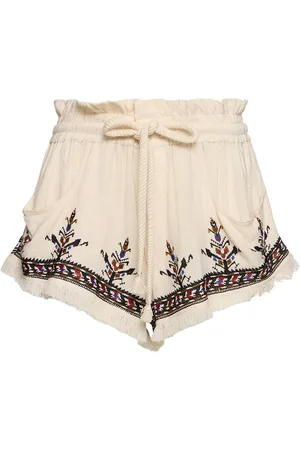 Marant Etoile Kriss Embroidered Viscose Shorts