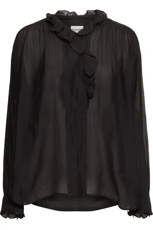 Marant Etoile Pamias Ruffled Collar Voile Shirt