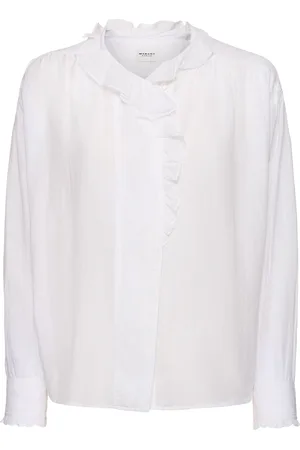 Marant Etoile Pamias Ruffled Collar Voile Shirt