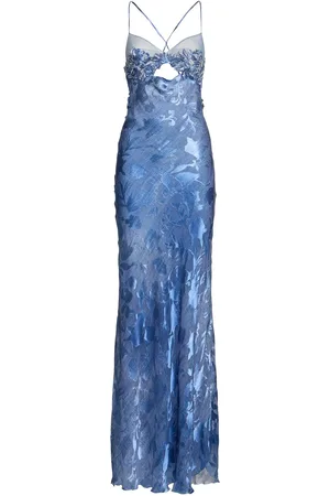 ERMANNO SCERVINO Flower Embroidered Long Dress