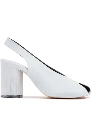 Maison Margiela 80mm Painted Leather Slingbacks