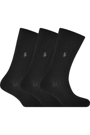 Ralph Lauren 3 Pack Ribbed Crew Socks