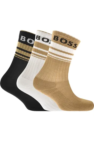 HUGO BOSS BOSS 3 Pack Stripe Logo Socks