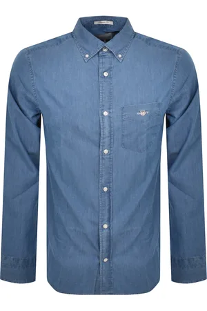 GANT Regular Fit Indigo Shirt Light