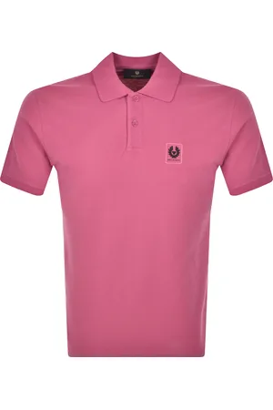 Belstaff Short Sleeve Polo T Shirt Magenta