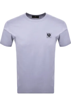Belstaff Short Sleeve Logo T Shirt Pale Heather