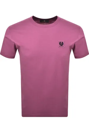 Belstaff Short Sleeve Logo T Shirt Magenta