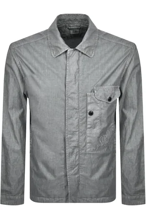 C.P. Company CP Company Lino Wax Overshirt Limestone