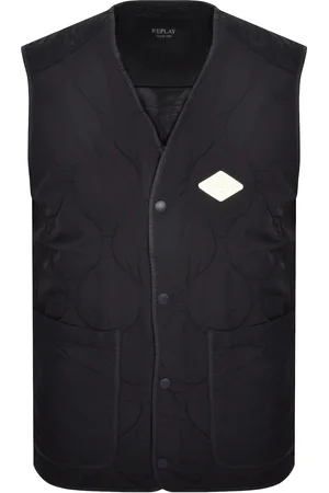 Replay Quilted Gilet Dark