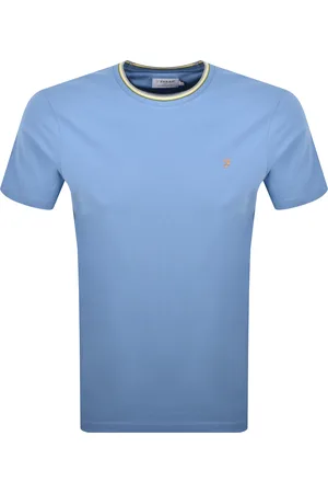 Farah Alvin Tipped T Shirt Bue