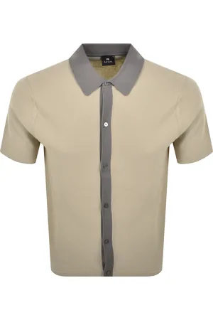 Paul Smith Button Front Knit Polo T Shirt