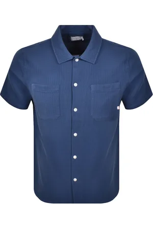 Farah Farah Judson Waffle Shirt Cold Metal