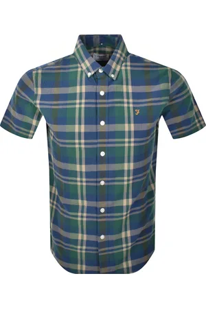 Farah Farah Wylan Check Shirt Cold Metal