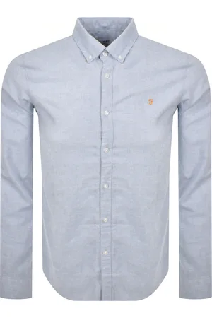 Farah Farah Steen Long Sleeve Shirt Powder