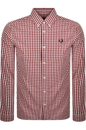 Fred Perry Gingham Shirt Burnt