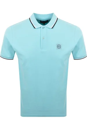 Marshall Artist Tipped Polo T Shirt Aqua