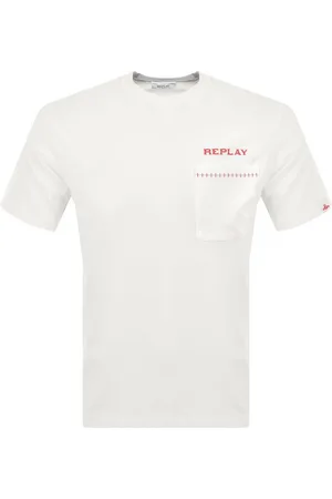 Replay Pocket Logo T Shirt