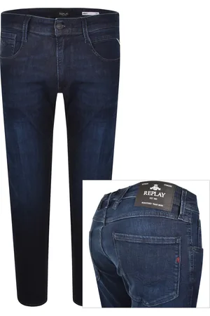 Replay Anbass Power Stretch Dark Wash Jeans