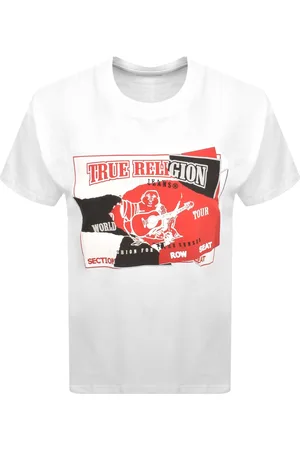 True Religion Short Sleeve Torn Logo T Shirt