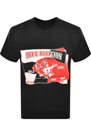 True Religion Short Sleeve Torn Logo T Shirt