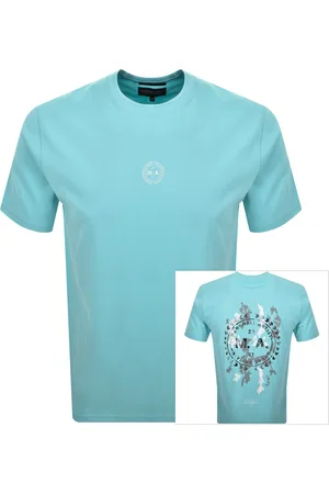 Marshall Artist Camo Erosion T Shirt Aqua
