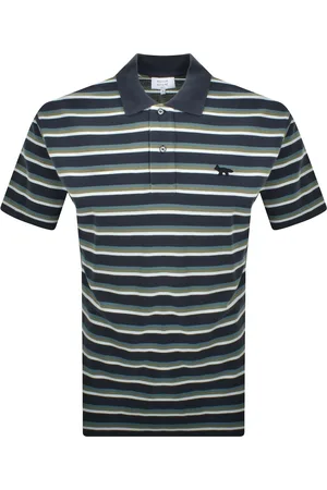 Maison Kitsuné Stripe Fox Polo T Shirt